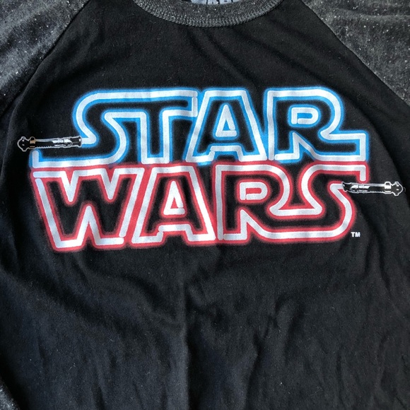 Star Wars Baseball T-Shirt Boys Size Medium - Picture 2 of 4